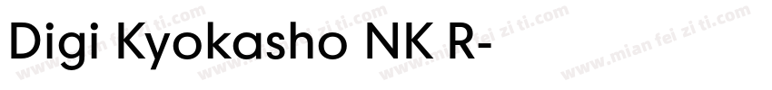 Digi Kyokasho NK R字体转换